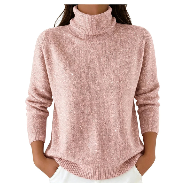 Amara Turtleneck Shimmer Sweater