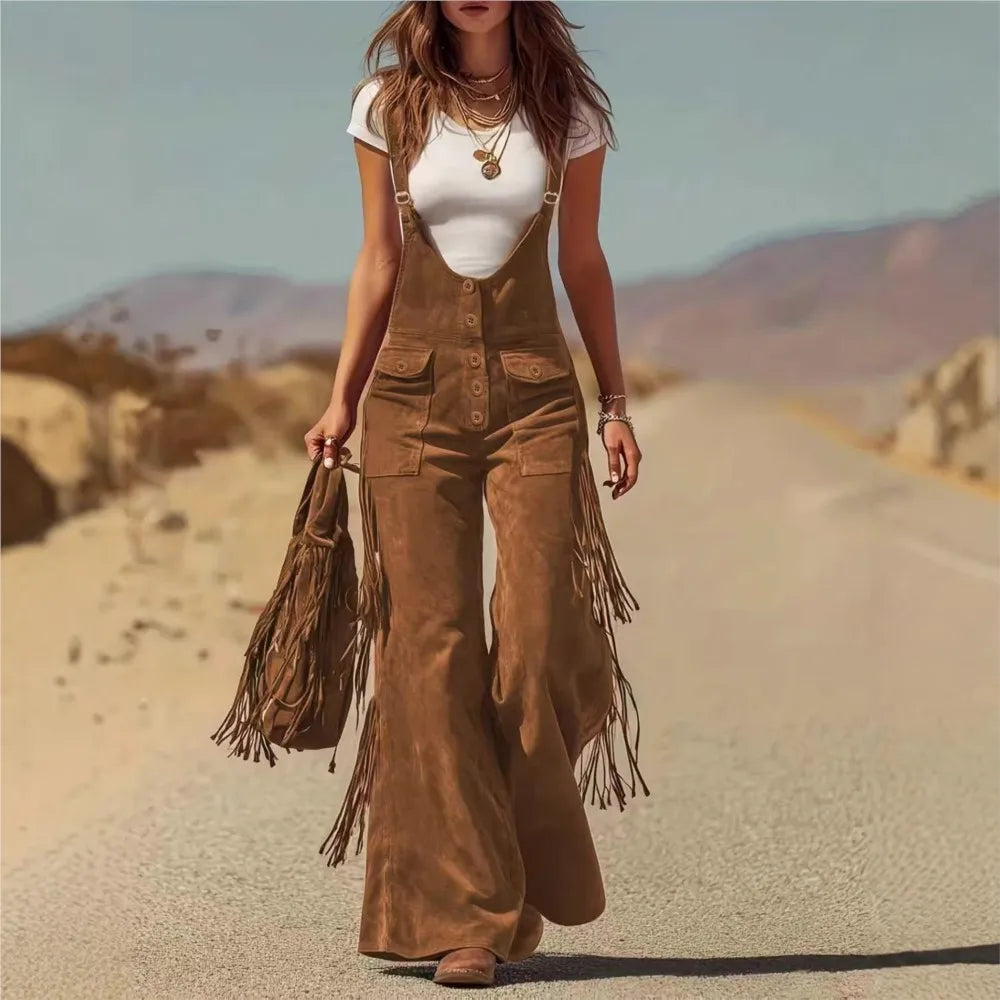 Taryn Adjustable Fit Tassel Jumpsuit