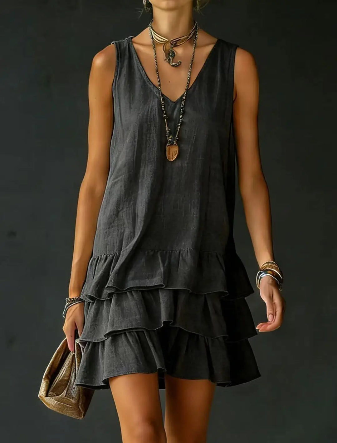 Courtney Ruffle Mini Dress