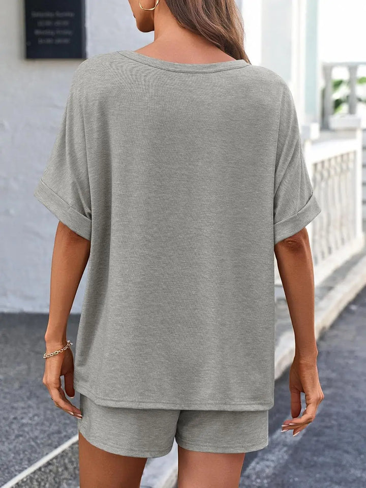 Quinn Casual Lounge Shorts Set