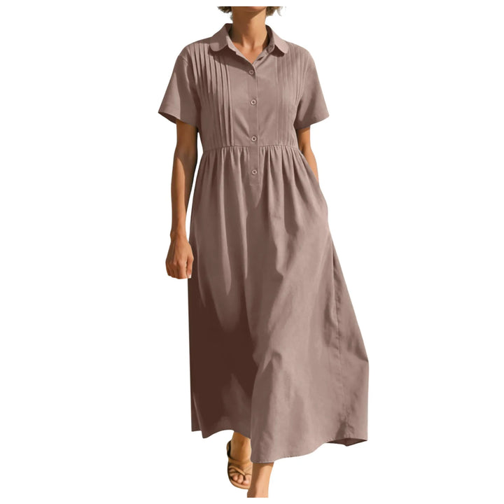 Grace Button Front Midi Dress