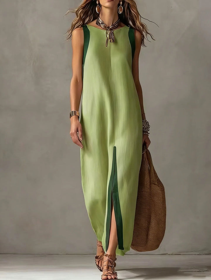 Amara Sleeveless Front Slit Maxi Dress