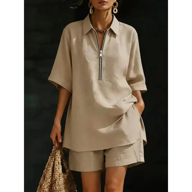 Penelope Short Sleeve Lounge Set