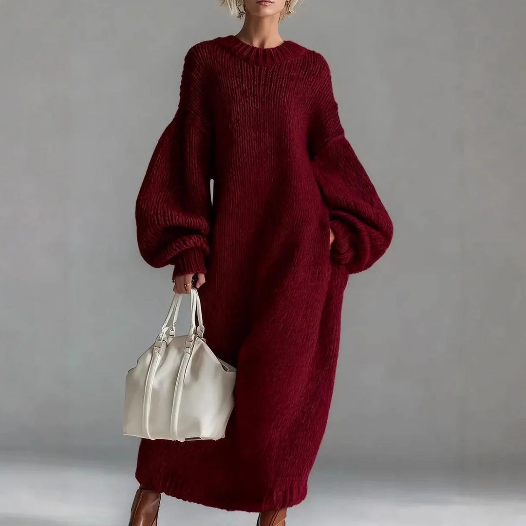 Edith Chunky Knit Sweater Dress