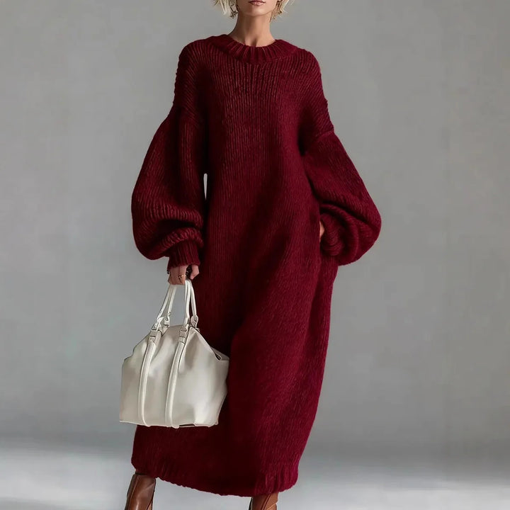 Edith Chunky Knit Sweater Dress