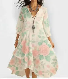 Avaline Boho Floral Maxi Dress