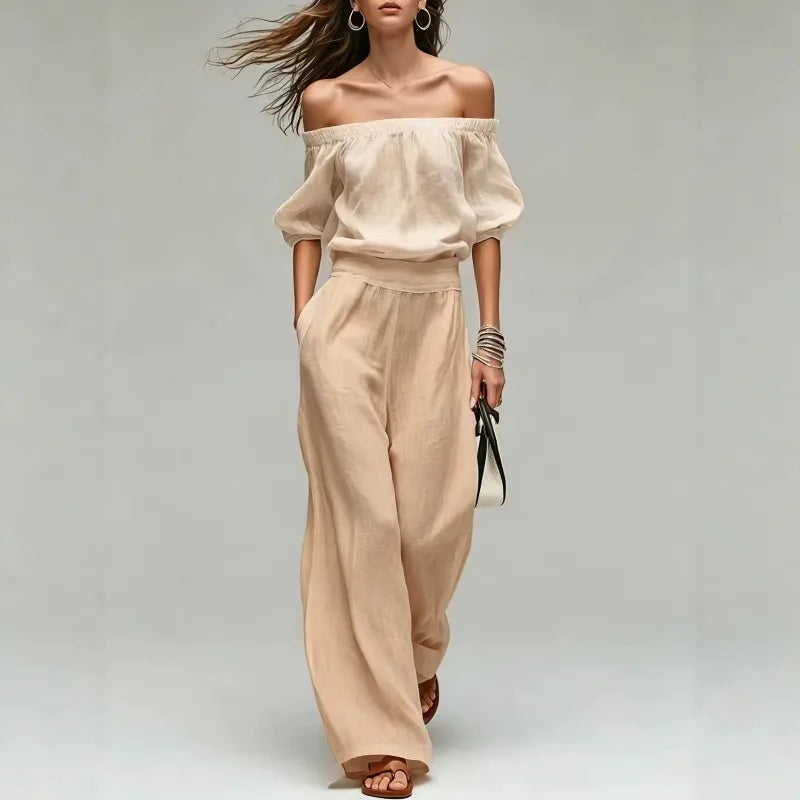 Arabella Off Shoulder Two-Piece Set