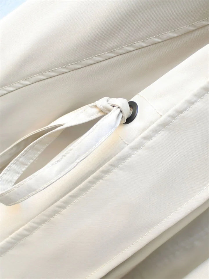 Harlow Contrast Collar Trench