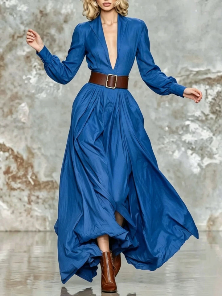 Isobel Ruched Waist Maxi Dress