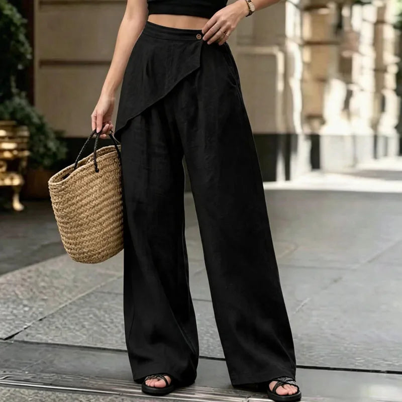 Arden Wrap Wide Leg Trousers