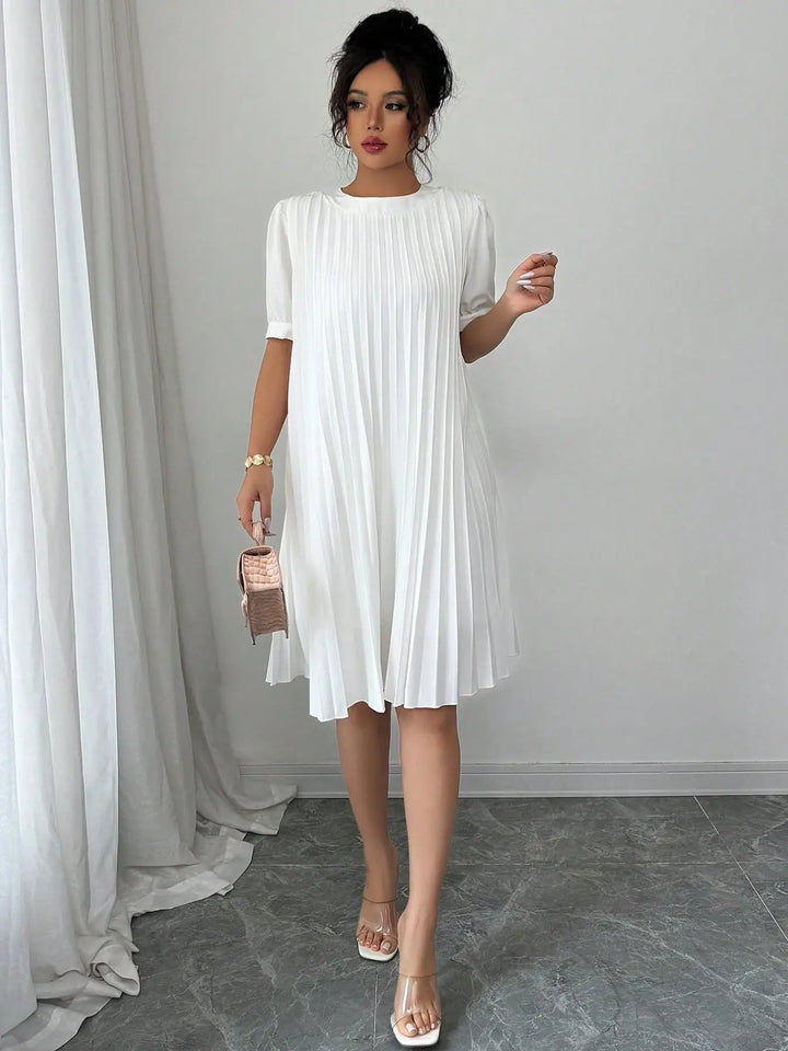 Emmeline Pleated Midi Dress
