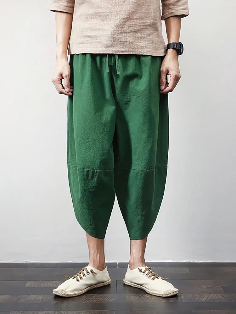 Colton Linen Harem Trousers