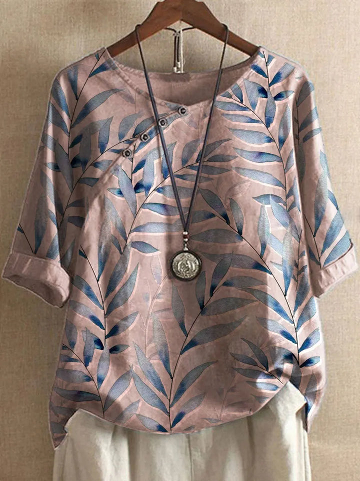 Rina Relaxed Linen Blouse