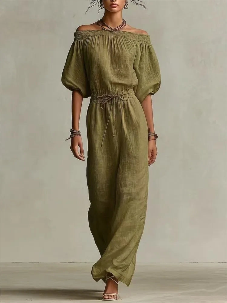 Lennox Off Shoulder Maxi Dress