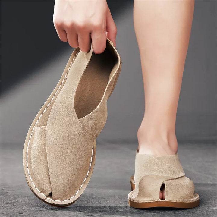 Sonny Handcrafted Leather Slippers