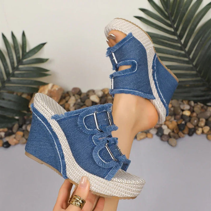 Yasmin Orthopedic Platform Sandals