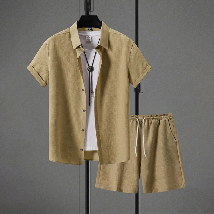 Beckett Button-Up Shorts Set