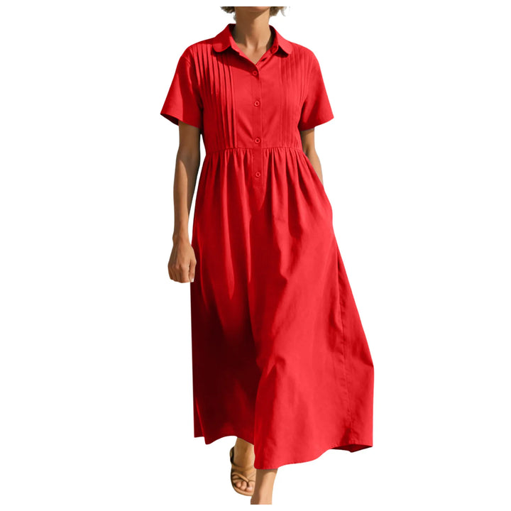 Grace Button Front Midi Dress