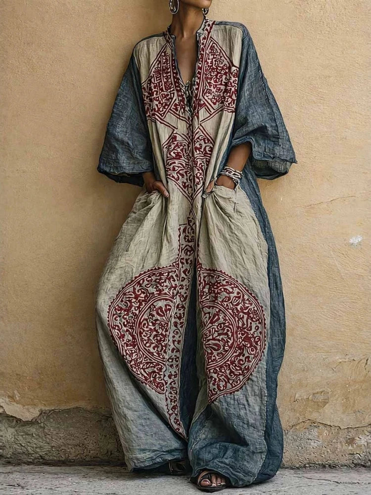 Marlowe Bohemian Geometric Print Jumpsuit