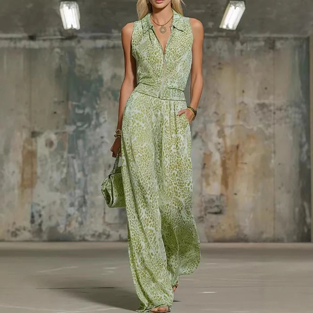 Virela Structured Wide Leg Jumpsuit
