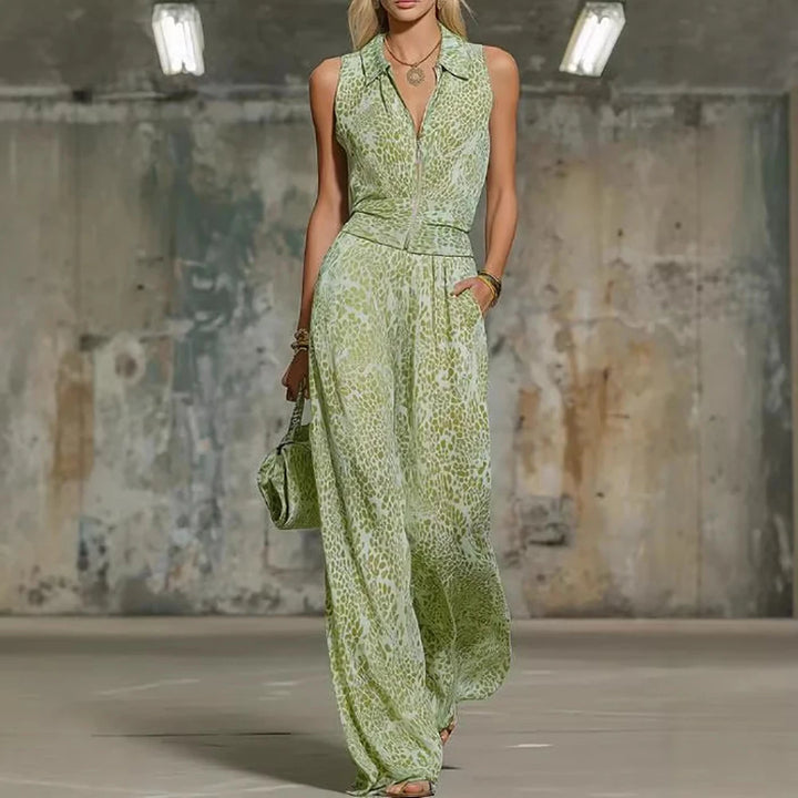 Virela Structured Wide Leg Jumpsuit