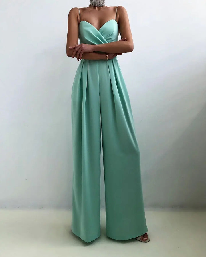 Maristelle Sleeveless Wide Leg Jumpsuit