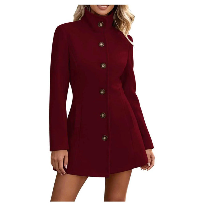 Adeline Stand Collar Peacoat