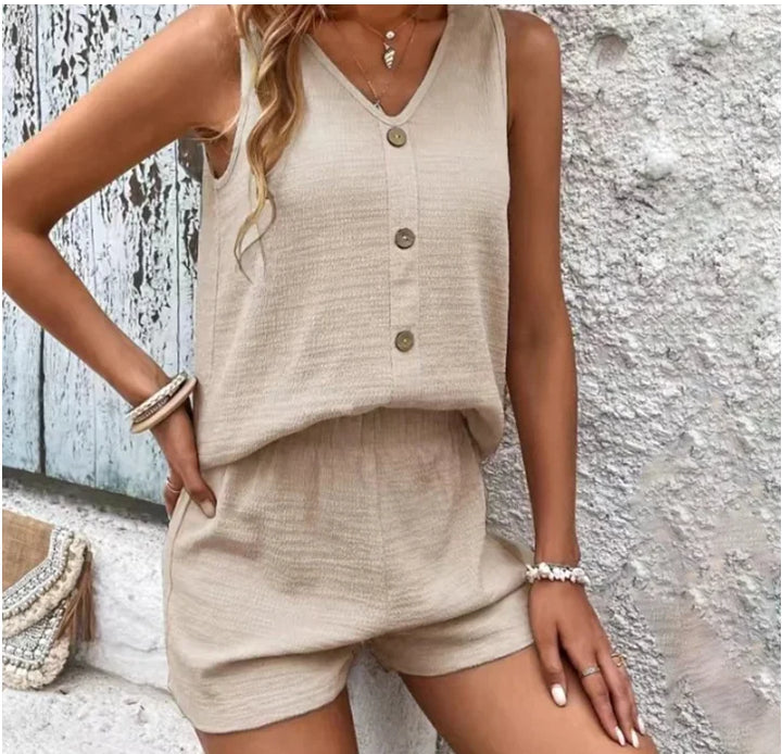 Florence V Neck Two-Piece Set