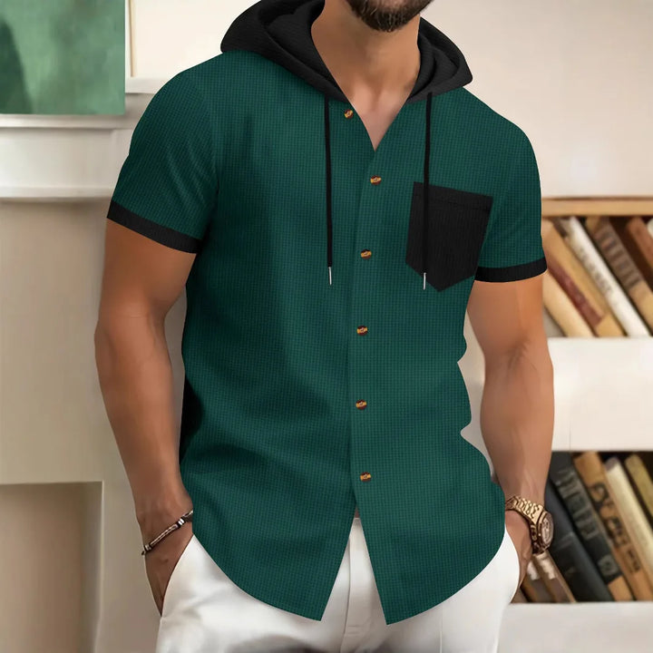 Jacob Hooded Button Shirt