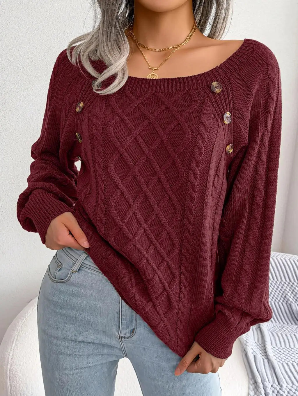 Briony Square Neck Sweater