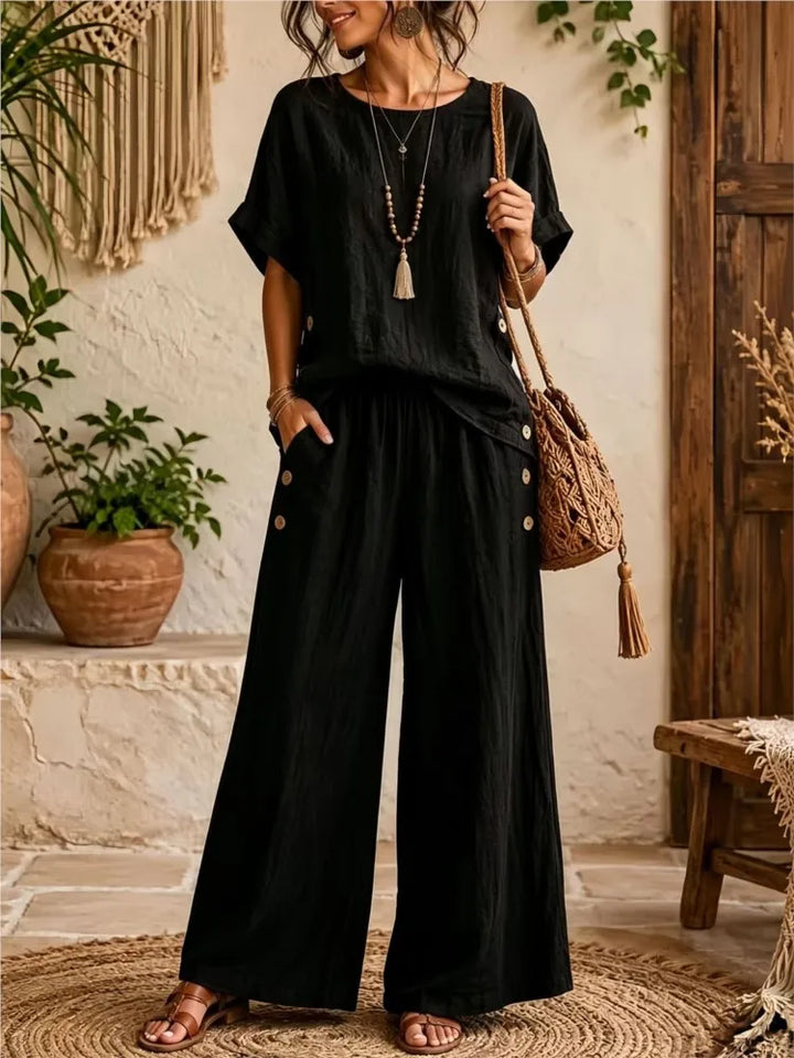 Kiana Casual Relaxed Trouser Set