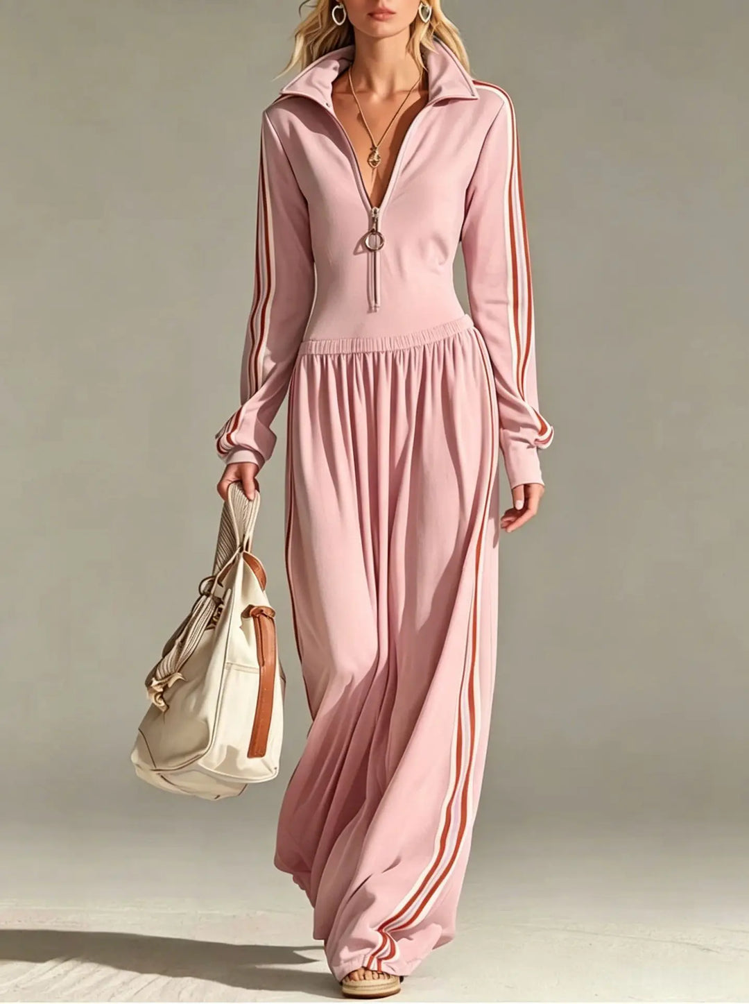 Aveline Activewear Stripe Jumpsuit
