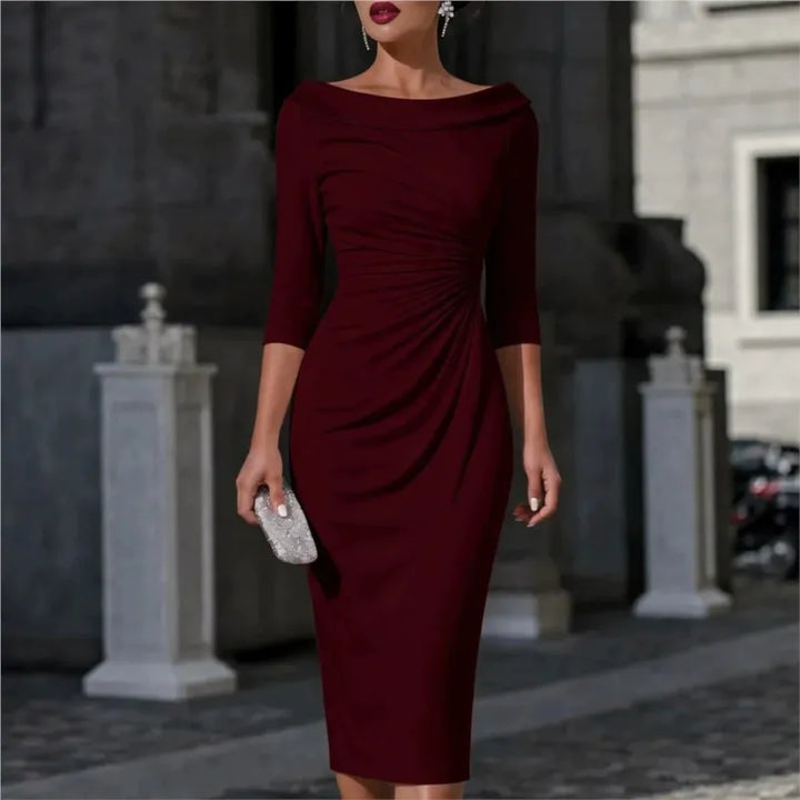 Amelie Ruched Sheath Dress
