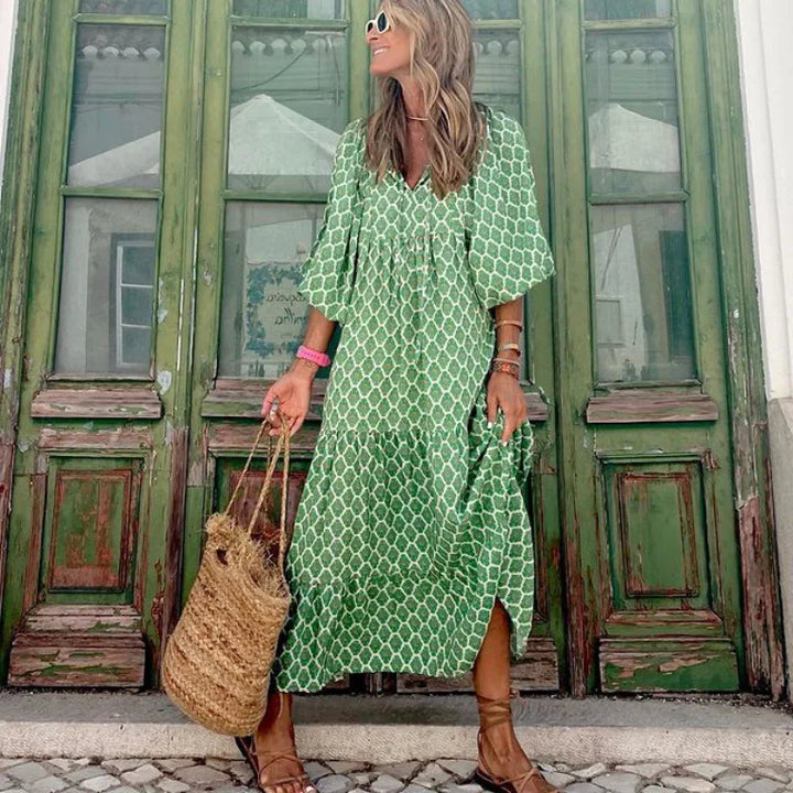 Isabella Effortless Floral Boho Maxi Dress