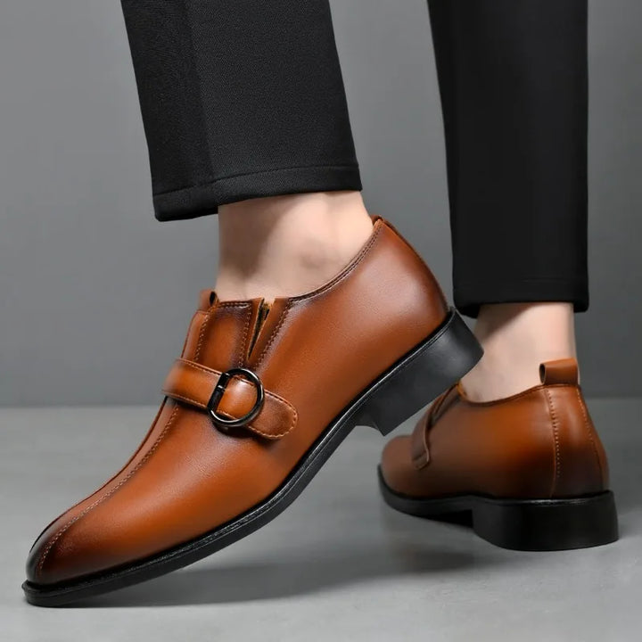 Bennett Pointed Toe Monk Shoes