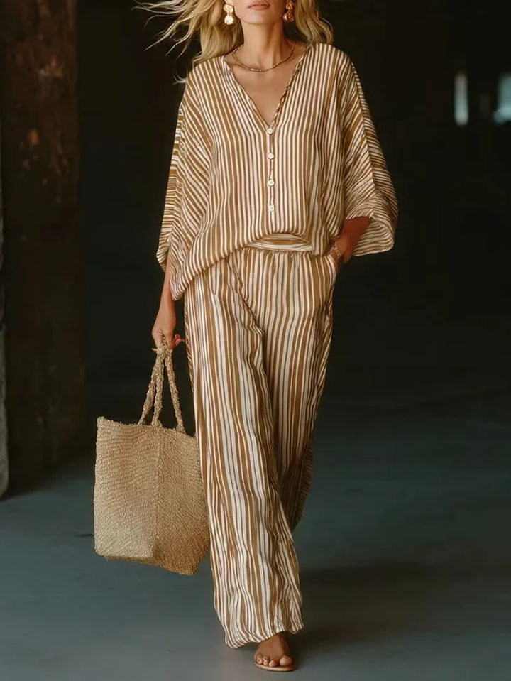 Delaney Striped Matching Set