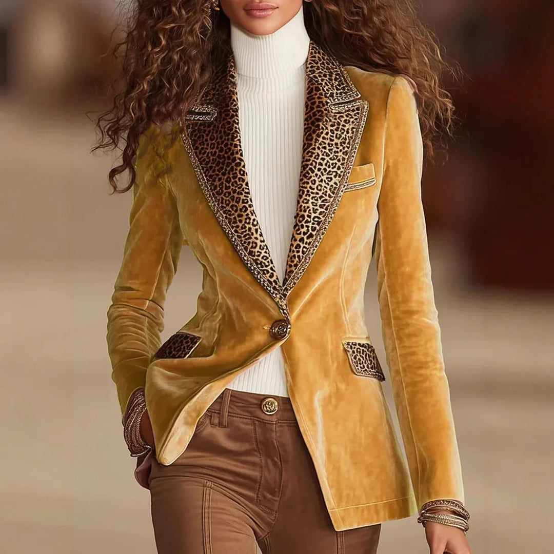 Ainsley Tailored Velvet Blazer