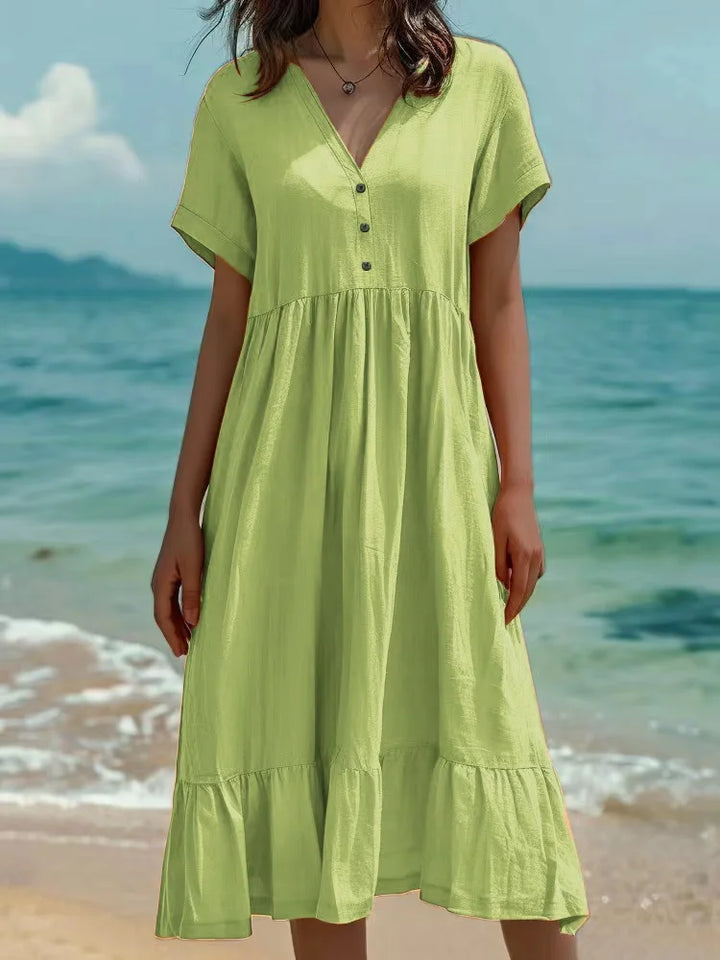 Sienna Button Front Maxi Dress