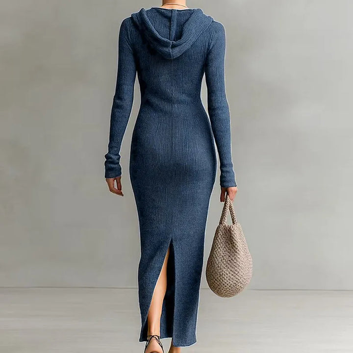 Emmeline Hooded Knit Maxi Dress