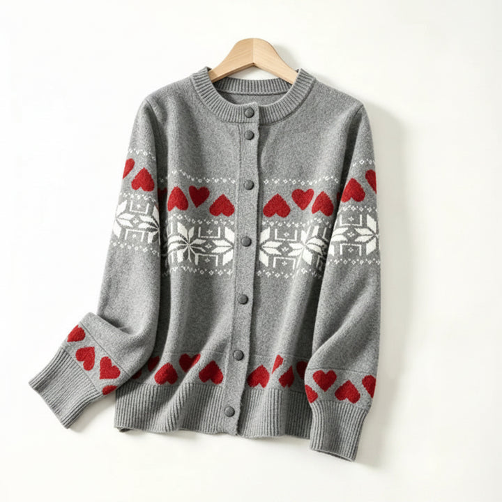 Rosalie Jacquard Knit Cardigan
