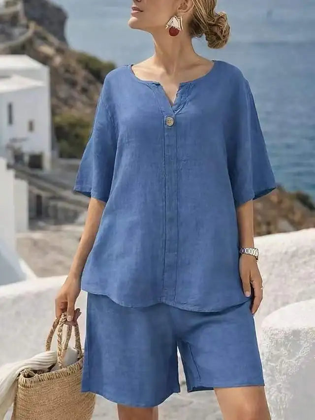 Brielle Relaxed Vacay Shorts Set