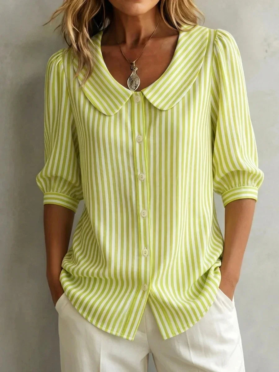 Abby Oversized Striped Blouse