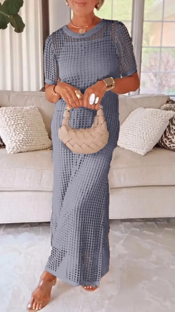 Bethany Breathable Knit Maxi Dress