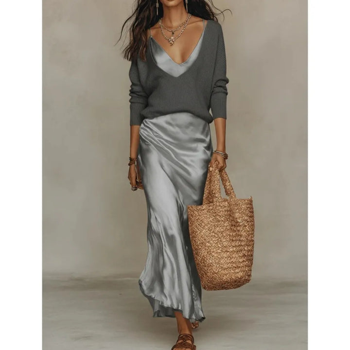Valencia Silk Skirt Set