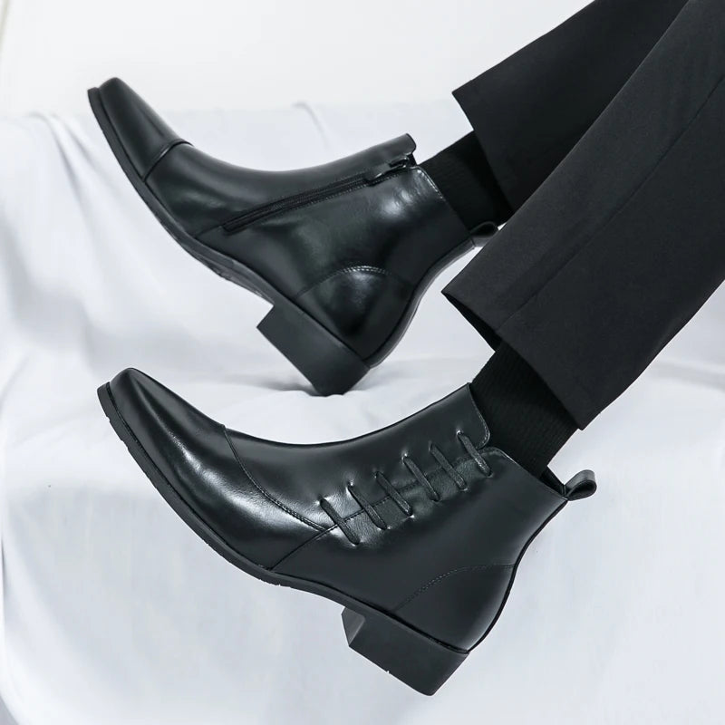 Logan Leather Chelsea Boots