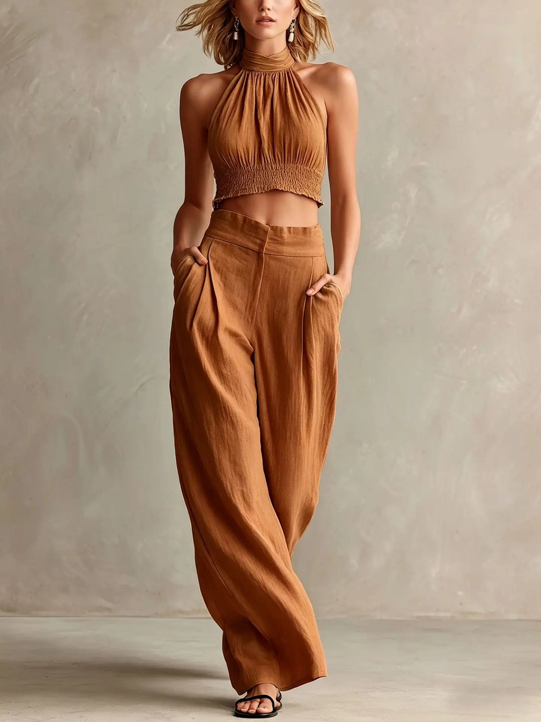 Stella Halter Two-Piece Set