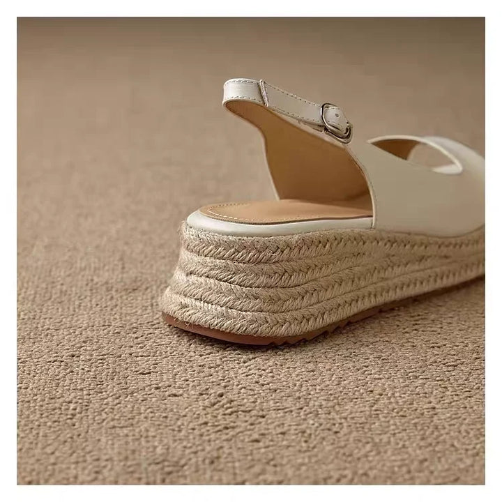 Milania Open Toe Espadrille Wedges