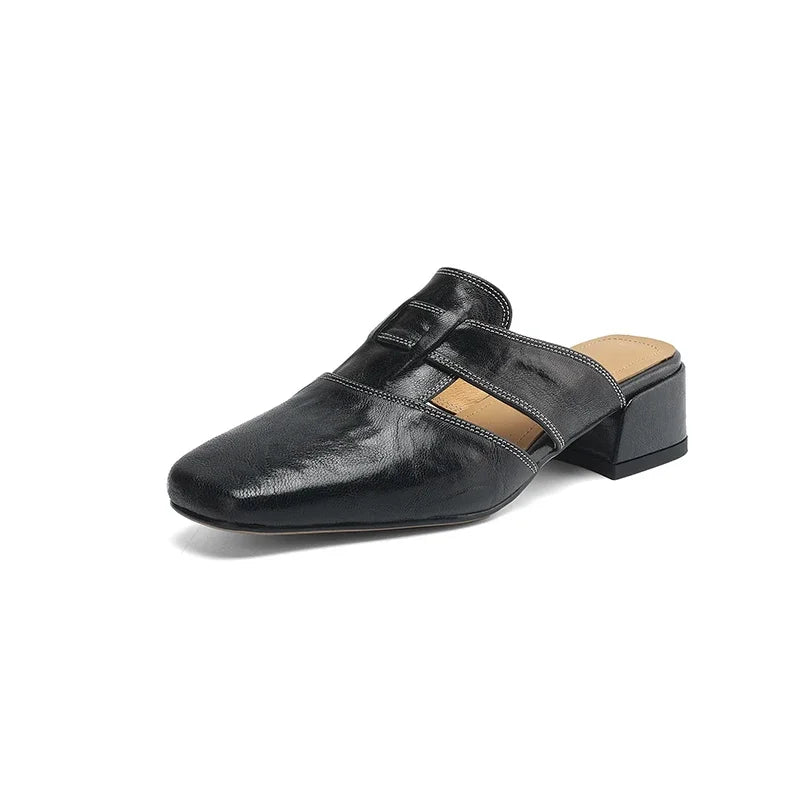 Celeste Genuine Leather Mules
