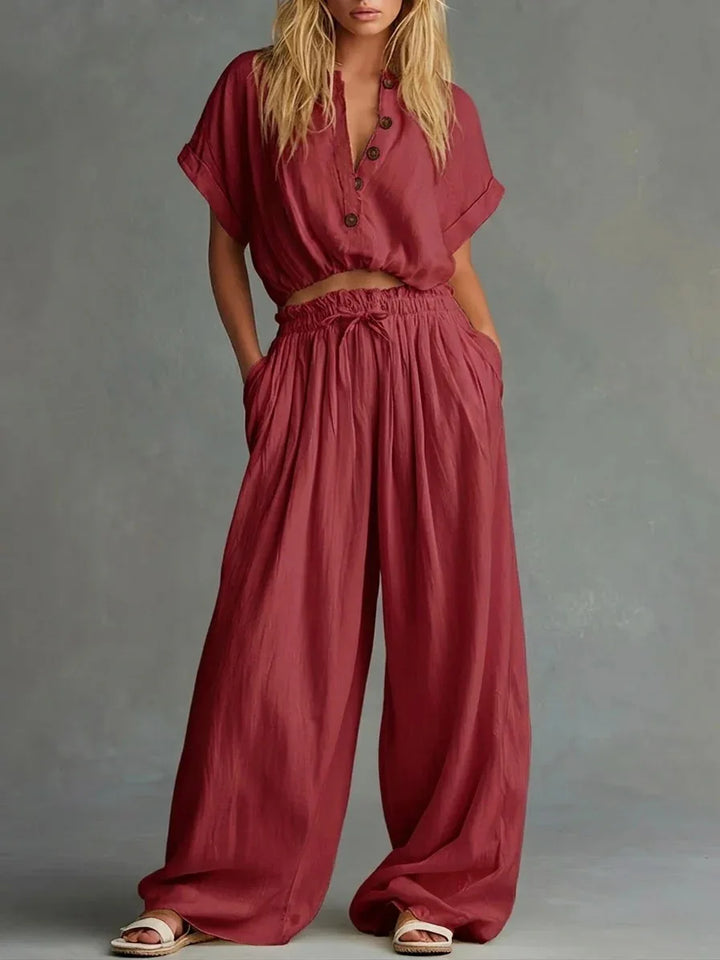 Margaret Lace Waist Lounge Set