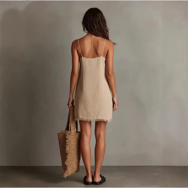 Katie Ruffle Hem Mini Dress
